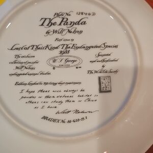 The Panda Collector's Plate by George - White